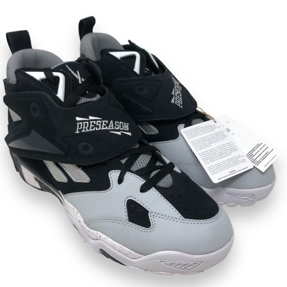 Reebok Preseason 94\' Big Hurt Mens Retro Training Shoes Grey/Black-White (NEW) main image 5